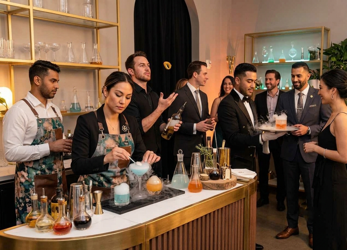 Professional event bartender